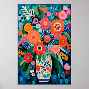 Colorful FLOWERS MATISSE Inspired POSTER – Unique