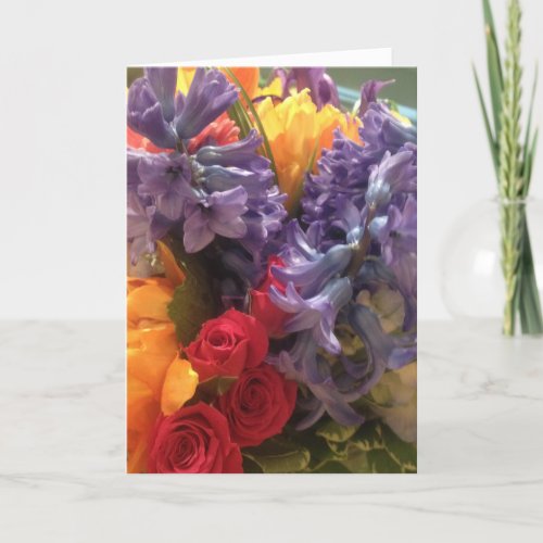 Colorful Flowers Mothers Day Card
