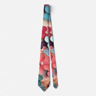 Colorful Flowers Neck Tie