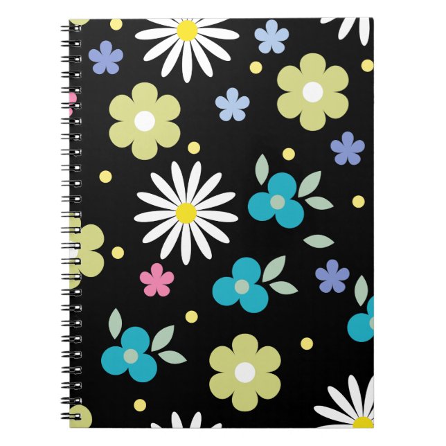 Colorful Flowers  Notebook (Front)