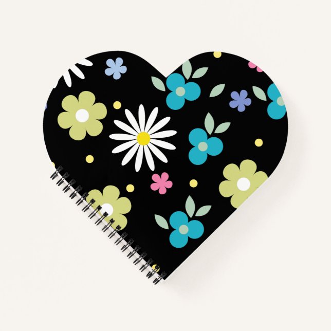 Colorful Flowers  Notebook (Front)