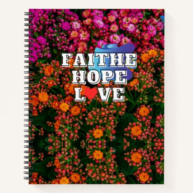 Colorful Flowers  Notebook (Front)