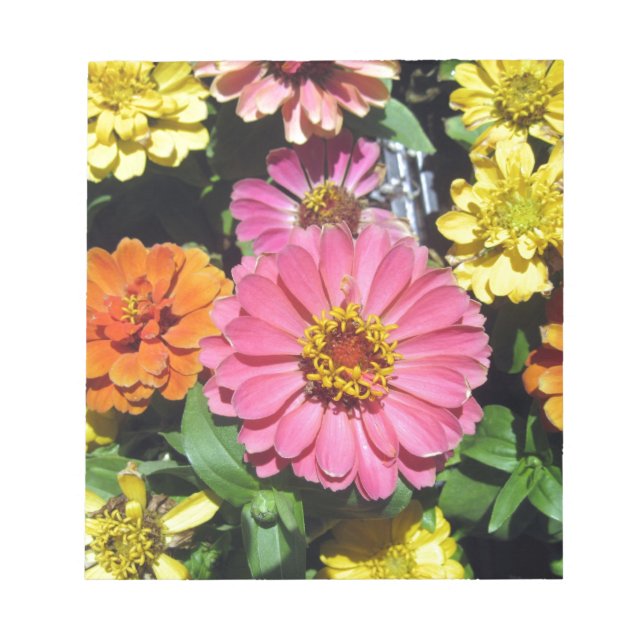 Colorful Flowers Notepad (Front)