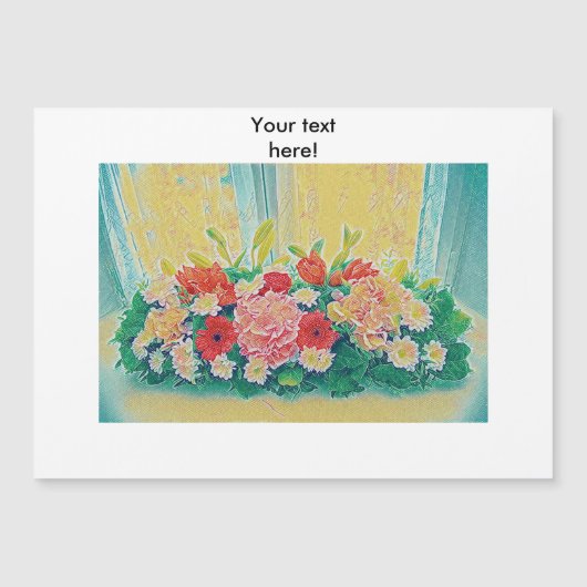 Colorful flowers painting (Front)