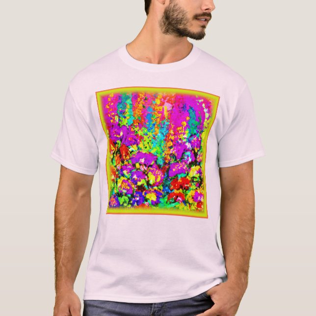 Colorful Flowers Painting. Buy Now T-Shirt (Front)