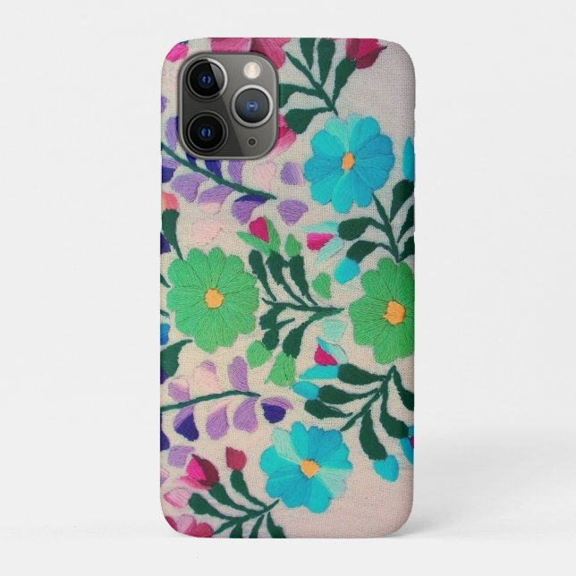 Colorful Flowers Pattern Case-Mate iPhone Case (Back)