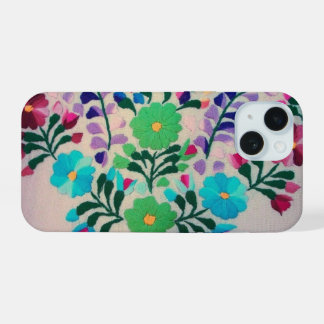Colorful Flowers Pattern iPhone 15 Case
