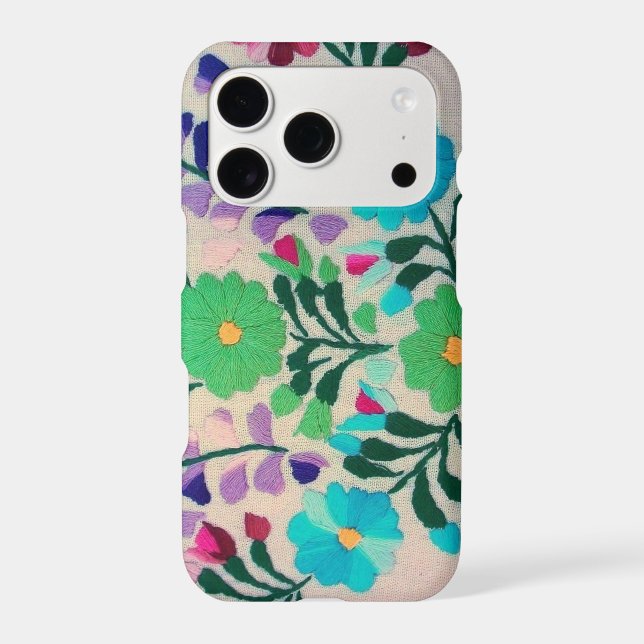 Colorful Flowers Pattern Iphone Case (Back)