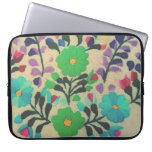 Colorful Flowers Pattern Laptop Sleeve at Zazzle