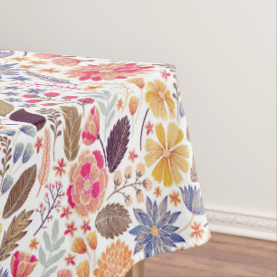 Colorful Flowers Pattern Tablecloth