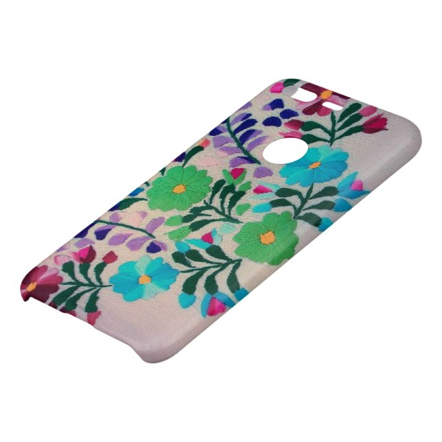 Colorful Flowers Pattern Uncommon Google Pixel Case (Bottom)