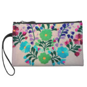 Colorful Flowers Pattern Wristlet (Back)