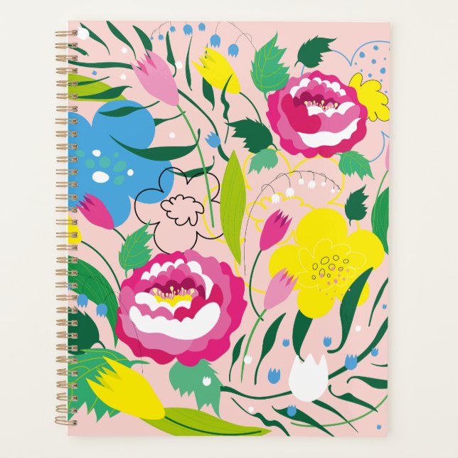 Colorful flowers. planner (Front)
