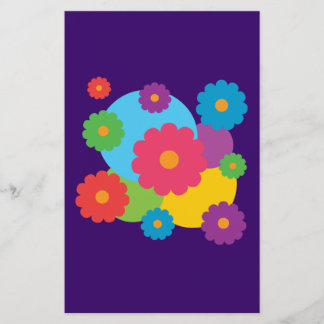 Colorful Flowers Stationery