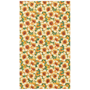 Colorful flowers tablecloth