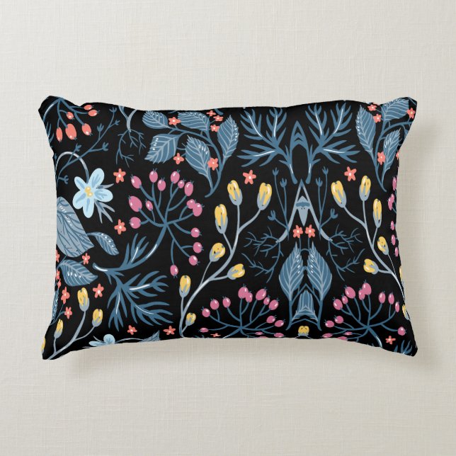 Colorful Flowers   Throw Pillow (Front)