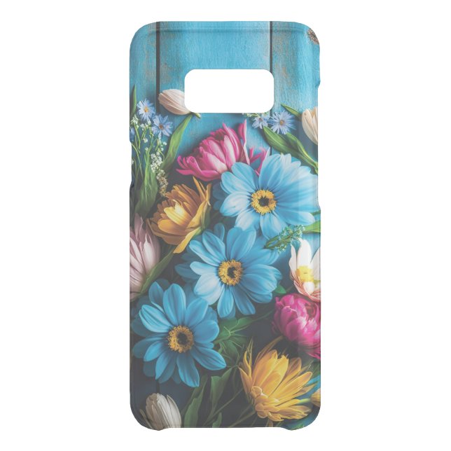 Colorful Flowers Uncommon Samsung Galaxy Case (Back)