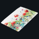 Colorful Flowers Watercolor Illustration iPad Smart Cover<br><div class="desc">Cool colorful abstract spring flowers watercolor illustration.</div>