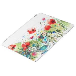 Colorful Flowers Watercolor Illustration iPad Smart Cover