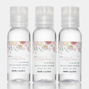 Colorful Flowers, Wildflowers, Boho, Baby Shower Hand Sanitizer