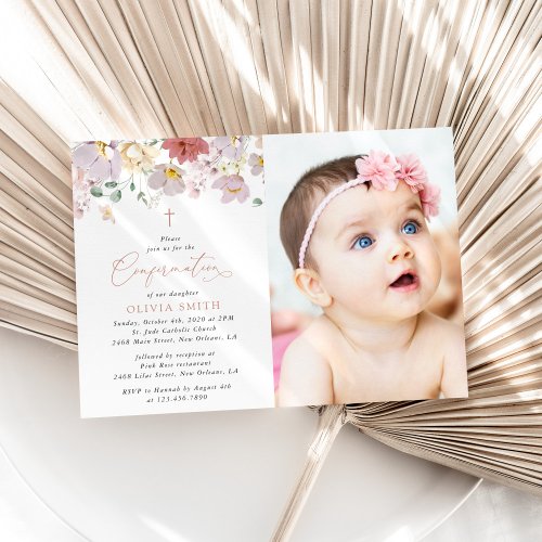 Colorful Flowers, Wildflowers, Boho, Confirmation