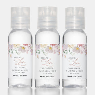 Colorful Flowers, Wildflowers, Boho, Wedding Hand Sanitizer