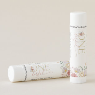 Colorful Flowers, Wildflowers, First Birthday Lip Balm