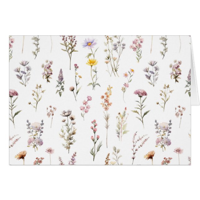 Colorful Flowers, Wildflowers, Garden Flowers (Front Horizontal)
