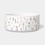 Colorful Flowers, Wildflowers, Garden Flowers Bowl<br><div class="desc">Elegant,  stylish and sophisticated pattern with colorful wildflowers. Modern and trendy gift,  perfect for the floral design lover in your life.</div>