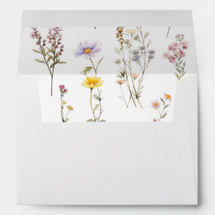Colorful Flowers, Wildflowers, Garden Flowers Envelope