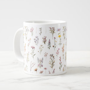 Colorful Flowers, Wildflowers, Garden Flowers Giant Coffee Mug
