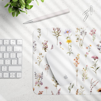 Colorful Flowers, Wildflowers, Garden Flowers Mouse Pad