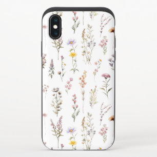 Colorful Flowers, Wildflowers, Garden Flowers iPhone X Slider Case