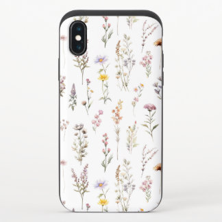 Colorful Flowers, Wildflowers, Garden Flowers iPhone X Slider Case