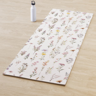 Colorful Flowers, Wildflowers, Garden Flowers Yoga Mat