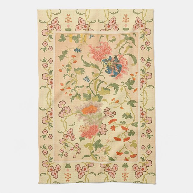 Colorful Flowers Wonderland Kitchen Towel (Vertical)
