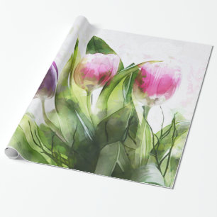 Colorful Flowers Wrapping Paper