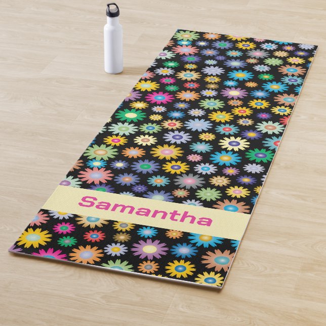 Colorful flowers Yoga Mat (In Situ)