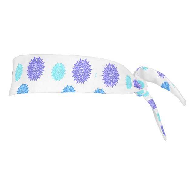 Colorful Flowers Yoga Tie Headband (Rotate 90)