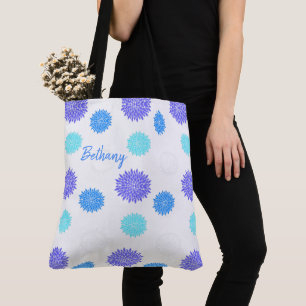 Colorful Flowers Yoga Tote Bag