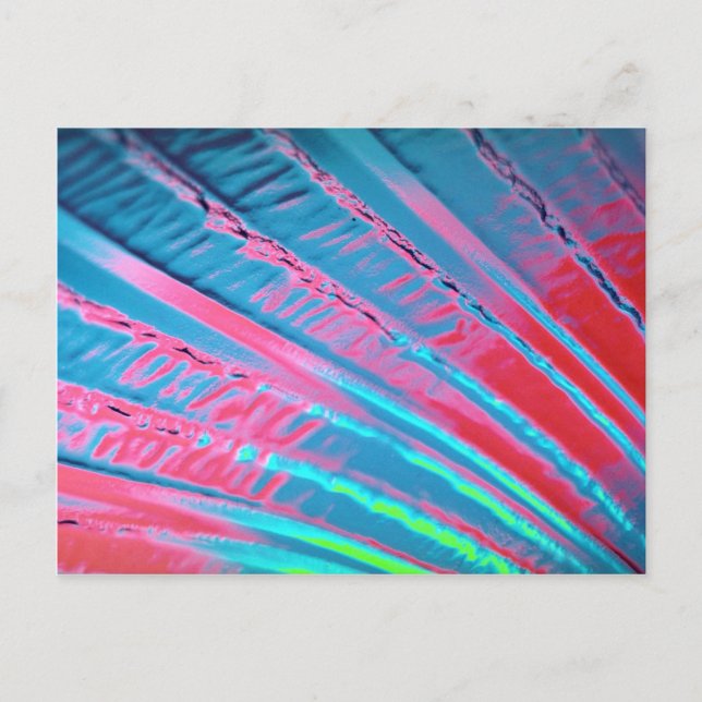 Colorful Flowing phosphorescence Postcard (Front)