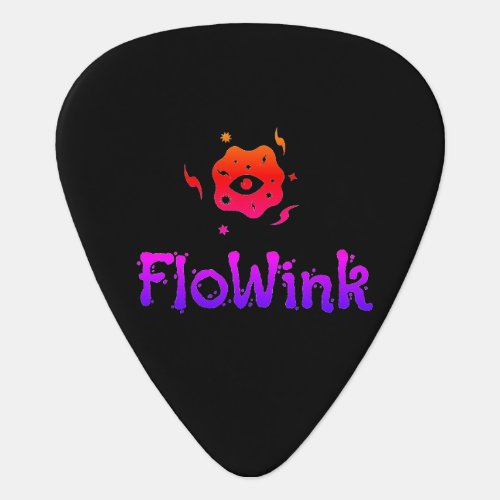 Colorful Flowink Logo Guitar Pick