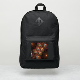 Colorful Fluorescent Abstract Trippy Brown Fractal Port Authority&#174; Backpack