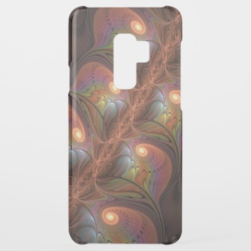 Colorful Fluorescent Abstract Trippy Brown Fractal Uncommon Samsung Galaxy S9 Plus Case
