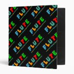 Colorful Flute 3 Ring Binder