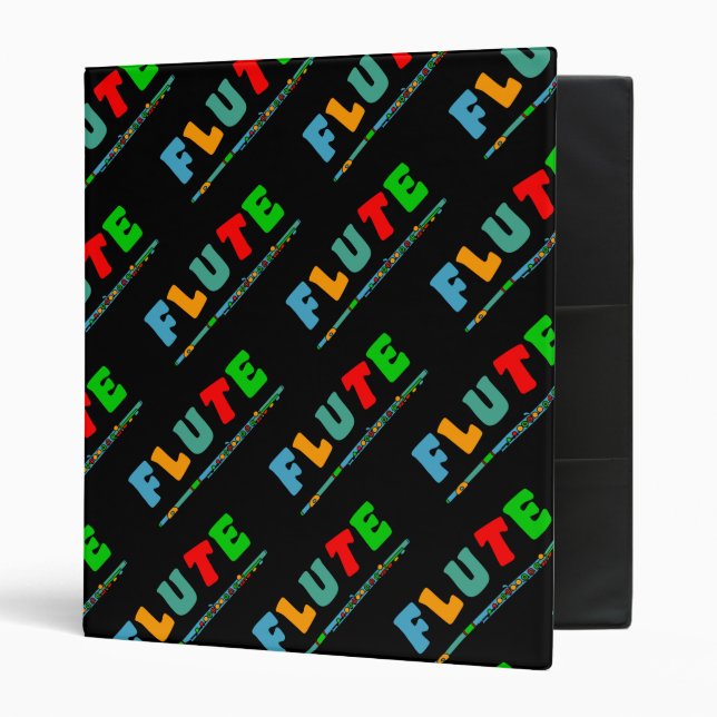 Colorful Flute 3 Ring Binder (Front/Inside)