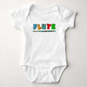 Colorful Flute Baby Bodysuit
