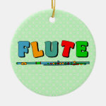 Colorful Flute Ceramic Ornament