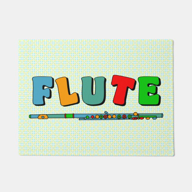 Colorful Flute Doormat (Front)