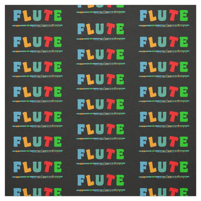 Colorful Flute Fabric (Swatch)
